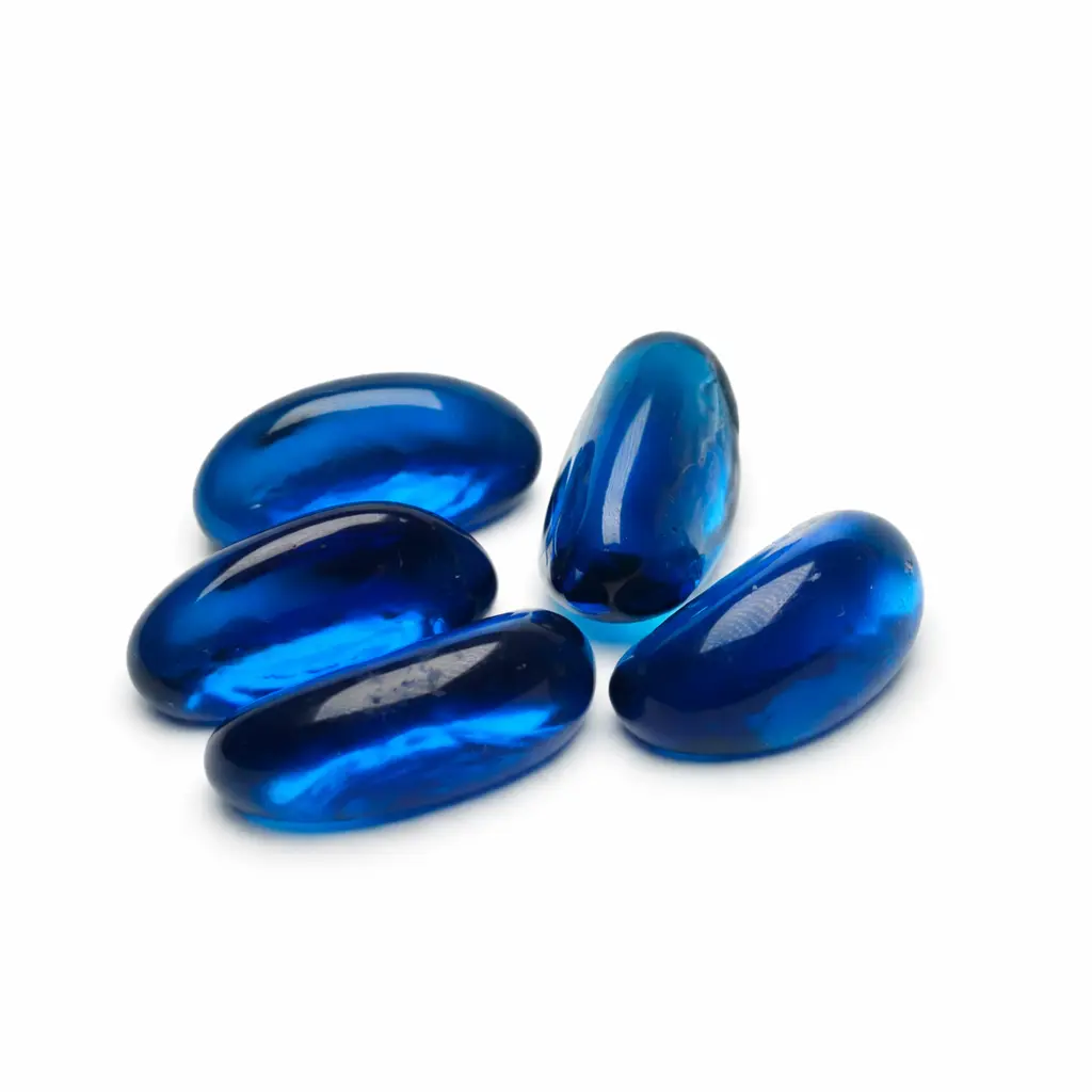 GLASS_STONES_BLUE_01 Kamyczki Dekoracyjne do Formikarium